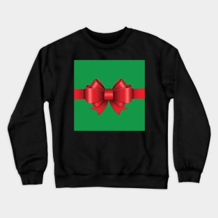 Bow, Present, Gift Wrap, Ribbon Crewneck Sweatshirt